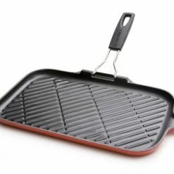 Steakgrillpfanne Rechteckig Aus Gusseisen Von Le Creuset In Kirschrot