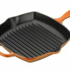 Le Creuset Grillpfanne Signature Quadratisch In Ofenrot