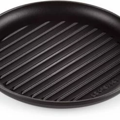 Le Creuset Grillplatte Rund In Schwarz
