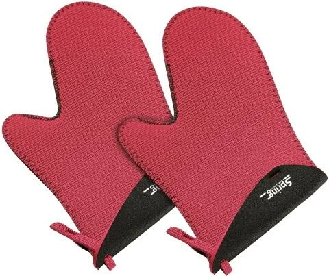 Spring Handschuh Grips Kurz In Rot-schwarz, 1 Paar