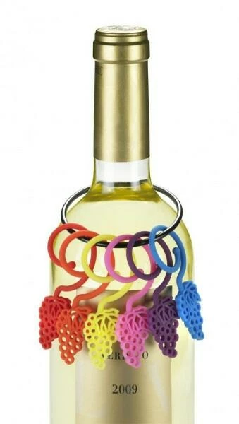 Lurch Glasmarkierer Lovely Leaves, 6er-Set