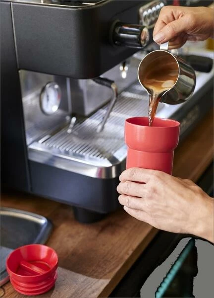 Mepal Reisebecher Ellipse 275 Ml - Nordic Red – Bild 4