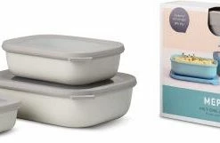 Mepal Set Cirqula Rechteckig 3-teilig (500+1000+2000) - Nordic White