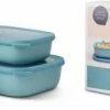 Mepal Set Cirqula Rechteckig 3-teilig (500+1000+2000) - Nordic Green