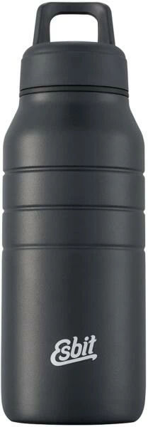 Esbit MAJORIS Edelstahl Trinkflasche, 480ML, Schwarz