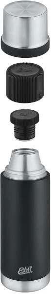 Esbit SCULPTOR Edelstahl Isolierflasche, 1L, Schwarz – Bild 4