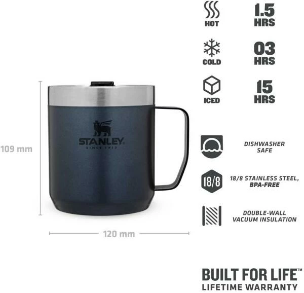 Stanley Camp Mug 0,35l, Blau – Bild 5