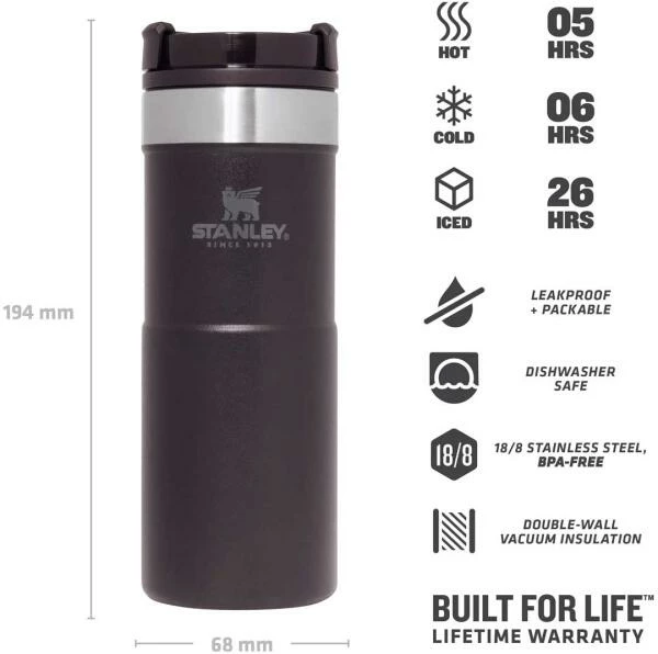Stanley NEVERLEAK 0,35l, Schwarz – Bild 9