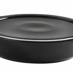 Eschenbach Flacher Topf Mit Deckel Cook & Serve InducTherm In Schwarz 16 Cm / 0,3 Liter