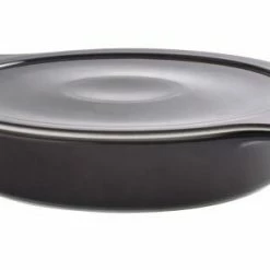 Eschenbach Flacher Topf Mit Deckel Cook & Serve In Anthrazit 24 Cm / 1,2 Liter