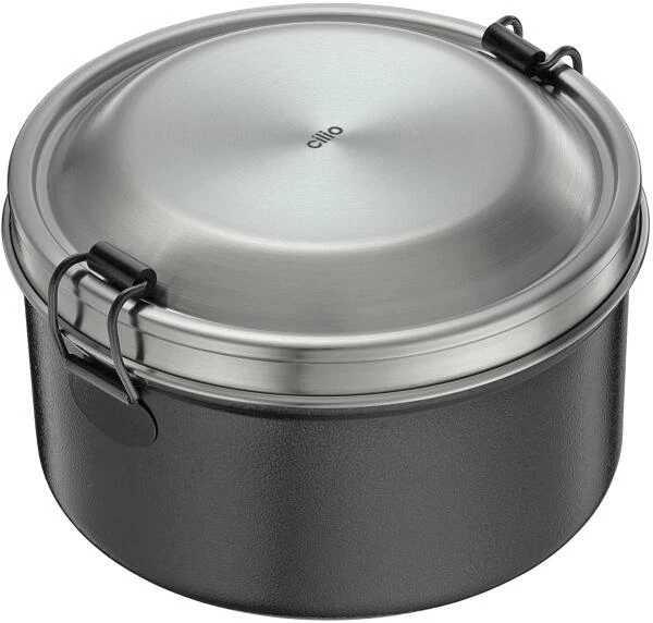 Cilio Lunch Box MONTE Rund, Schwarz