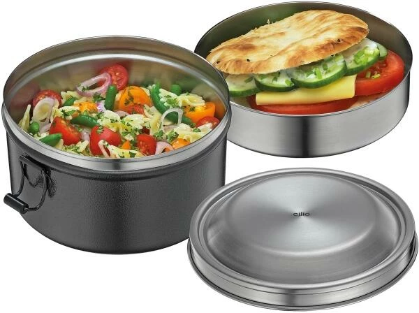 Cilio Lunch Box MONTE Rund, Schwarz – Bild 2