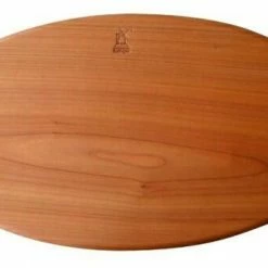 Schneidbrett Von Windmühlenmesser Kirschholz, Oval 245 X 165 X 14 Mm