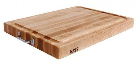 Boos Blocks Schneidebrett Aus Ahorn Mit Edelstahlgriffen