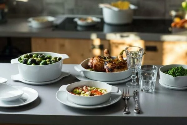 Eschenbach Flacher Topf Mit Deckel Cook & Serve In Petrol 16 Cm / 0,3 Liter – Bild 7