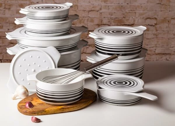 Eschenbach Topf Mit Deckel Cook & Serve In Stripes 18 Cm / 1,5 Liter / 8,8 Cm – Bild 5