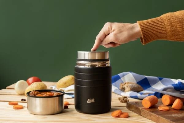 Esbit MAJORIS Edelstahl Thermobehälter, 0.8L, Schwarz – Bild 7
