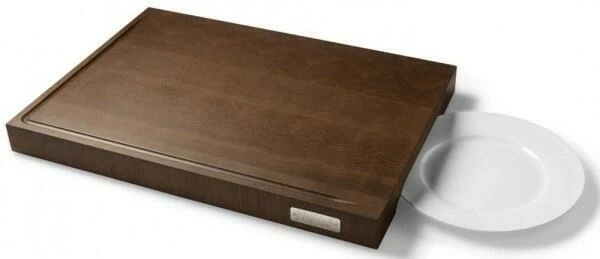 Nesmuk Hack- Und Schneidbrett In Eiche Dunkel Geräuchert Länge: 570 Mm, Breite: 400 Mm, Höhe: 50 Mm – Bild 2