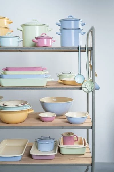 Riess Emaille Riess Schüssel (groß) Aus Emaille In Nilgrün – Bild 3