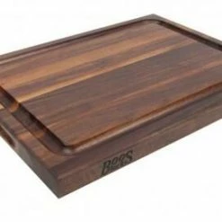 Boos Blocks Schneidebrett Professional R Aus Walnuss Mit Saftrille, 4 Cm
