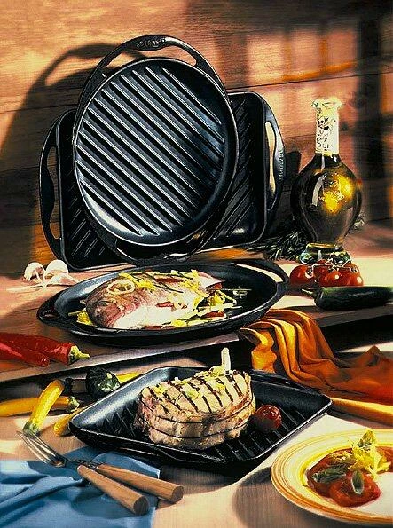 Le Creuset Grillplatte Quadratisch In Schwarz – Bild 2