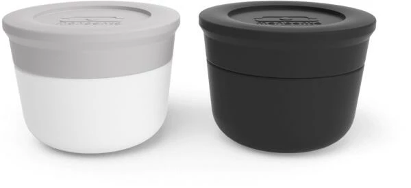 Monbento Saucendöschen MB Temple S In Grau / Schwarz, 2-tlg.