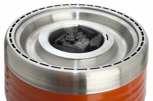 Allgrill Holzkohlegrill Vulcano In Rot – Bild 3